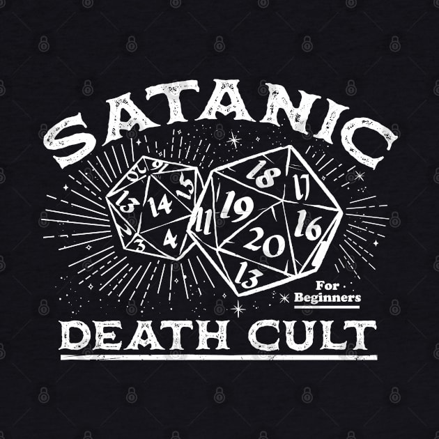 Satanic Death Cult for beginners -White by mattfontaine